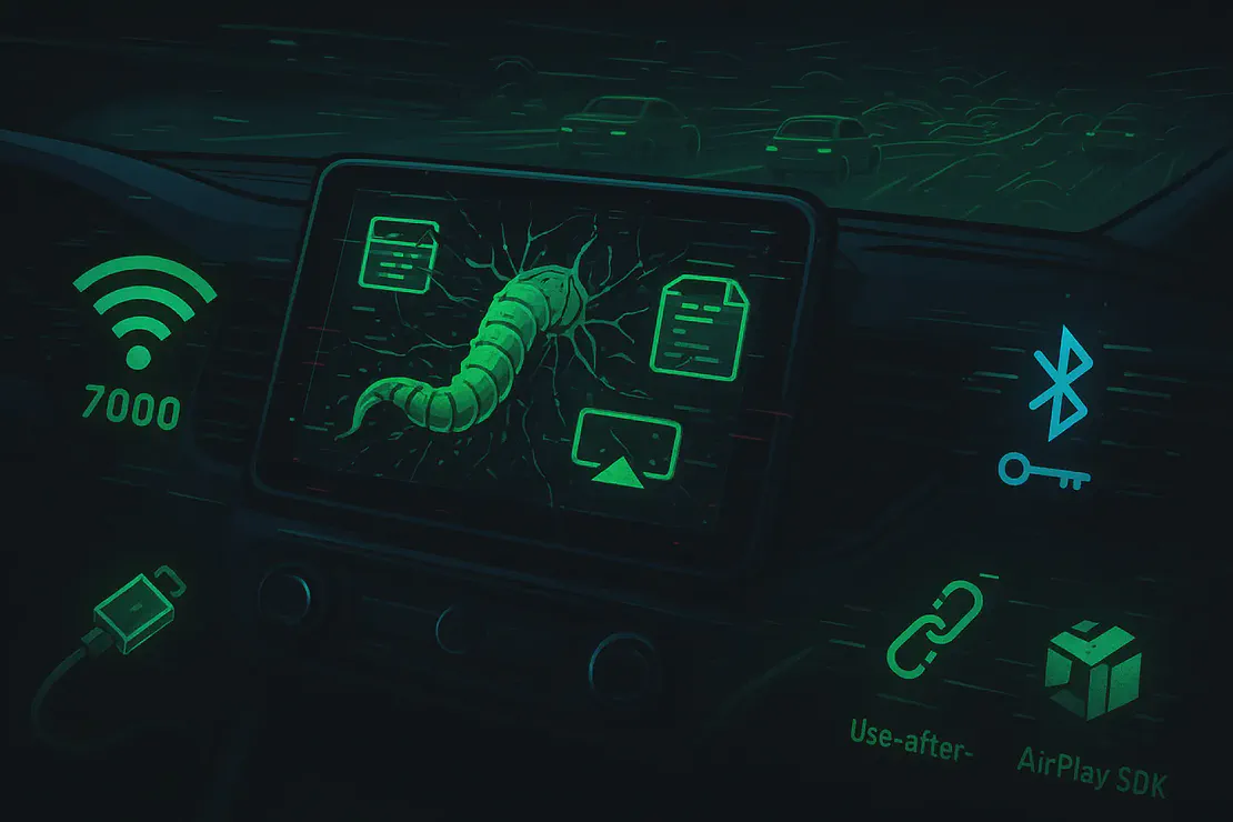 AirBorne: Wormable Zero-Click Exploitation of AirPlay Protocol Threatens CarPlay Ecosystems